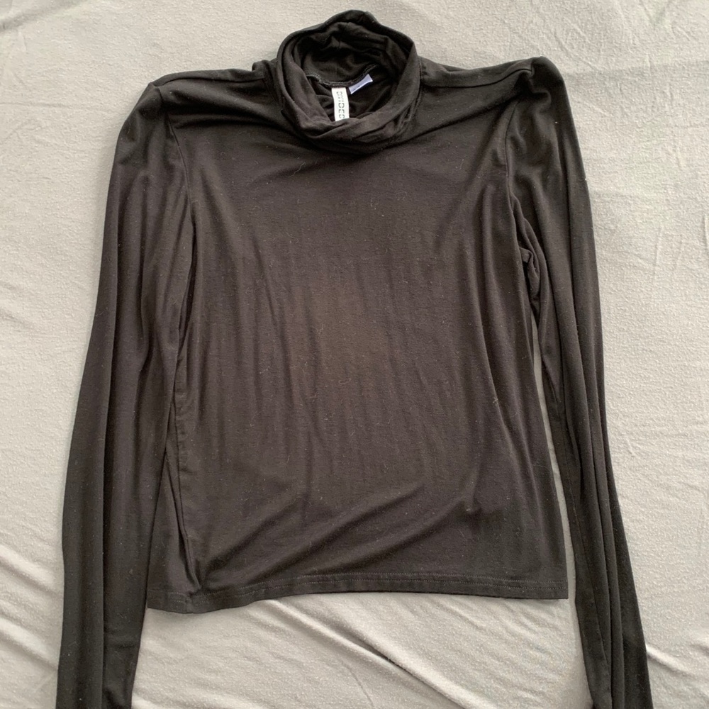 Black turtle neck